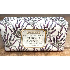 H2O PIFICIO Tuscan Lavender Triple Milled Italian Soap Bar 9.17 Oz Luxury Bath B